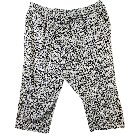 ALFRED DUNNER Capri Pants Women’s Size 16 Pull On Geometric pattern - Picture 2 of 7
